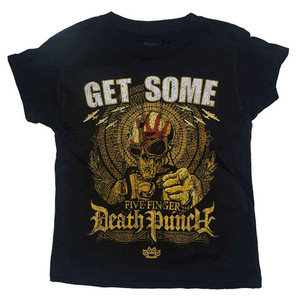 Five Finger Death Punch Kids T-Shirt: Get Some (Black) Five Finger Death Punch Kids T-Shirt: Get Some (Black)