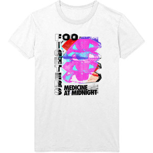 Foo Fighters Unisex T-Shirt: Medicine At Midnight Tilt (White) Foo Fighters Unisex T-Shirt: Medicine At Midnight Tilt (White)