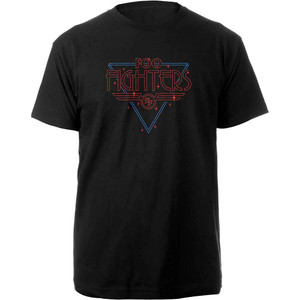 Foo Fighters Unisex T-Shirt: Black Disco Outline (Black) Foo Fighters Unisex T-Shirt: Black Disco Outline (Black)