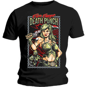Five Finger Death Punch Unisex T-Shirt: Assassin (Black) Five Finger Death Punch Unisex T-Shirt: Assassin (Black)