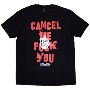Falling In Reverse Unisex T-Shirt: Cancel Me (Black) Falling In Reverse Unisex T-Shirt: Cancel Me (Black)