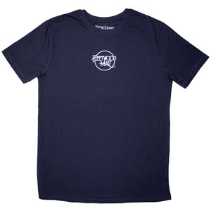 Fleetwood Mac Unisex T-Shirt: Mini Classic Logo (Navy Blue) Fleetwood Mac Unisex T-Shirt: Mini Classic Logo (Navy Blue)