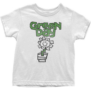 Green Day Kids T-Shirt: Flower Pot (White) Green Day Kids T-Shirt: Flower Pot (White)