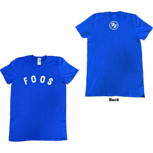 Foo Fighters Unisex T-Shirt: Foos Logo (Blue) (Back Print & Ex-Tour) (Small) Foo Fighters Unisex T-Shirt: Foos Logo (Blue) (Back Print & Ex-Tour) (Small)