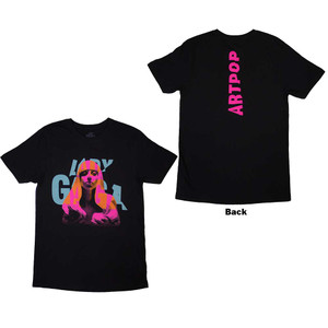 Lady Gaga Unisex T-Shirt: Artpop Cover (Black) (Back Print) Lady Gaga Unisex T-Shirt: Artpop Cover (Black) (Back Print)