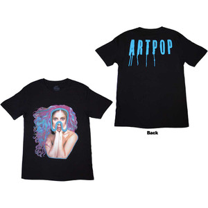 Lady Gaga Unisex T-Shirt: Artpop Goggles (Black) (Back Print) Lady Gaga Unisex T-Shirt: Artpop Goggles (Black) (Back Print)