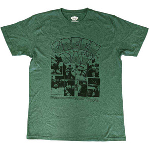 Green Day Unisex T-Shirt: Dookie Frames (Green) Green Day Unisex T-Shirt: Dookie Frames (Green)