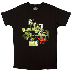 Green Day Unisex T-Shirt: Photo Montage (Black) Green Day Unisex T-Shirt: Photo Montage (Black)