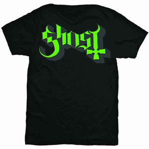 Ghost Unisex T-Shirt: Green/Grey Keyline Logo (Black) Ghost Unisex T-Shirt: Green/Grey Keyline Logo (Black)