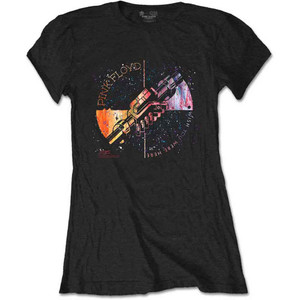 Pink Floyd Ladies T-Shirt: Machine Greeting Orange (Black) Pink Floyd Ladies T-Shirt: Machine Greeting Orange (Black)