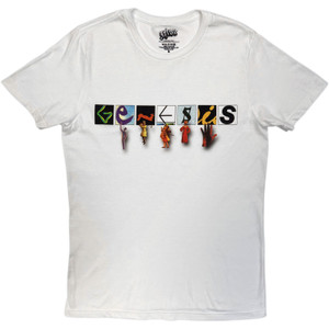 Genesis Unisex T-Shirt: Characters Logo (White)