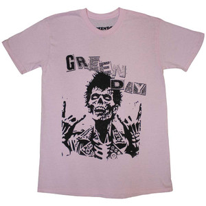 Green Day Unisex T-Shirt: Savior Zombie (Pink) Green Day Unisex T-Shirt: Savior Zombie (Pink)
