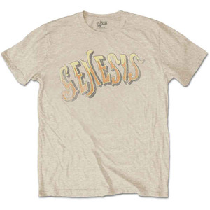 Genesis Unisex T-Shirt: Vintage Logo - Golden (Sand) Genesis Unisex T-Shirt: Vintage Logo - Golden (Sand)