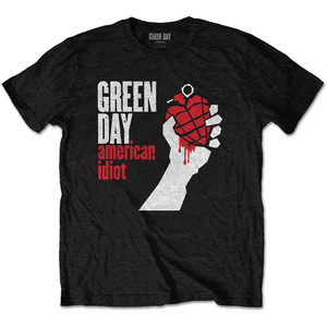 Green Day Unisex T-Shirt: American Idiot (Black) Green Day Unisex T-Shirt: American Idiot (Black)