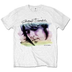 George Harrison Unisex T-Shirt: Water Colour Portrait (White) George Harrison Unisex T-Shirt: Water Colour Portrait (White)