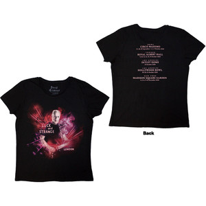 David Gilmour Ladies T-Shirt: Luck & Strange London (Black) (Back Print & Ex-Tour) David Gilmour Ladies T-Shirt: Luck & Strange London (Black) (Back Print & Ex-Tour)