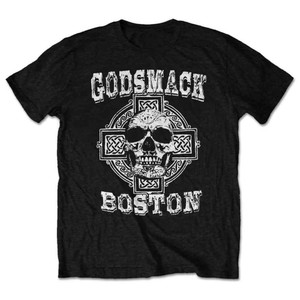 Godsmack Unisex T-Shirt: Boston Skull (Black) Godsmack Unisex T-Shirt: Boston Skull (Black)