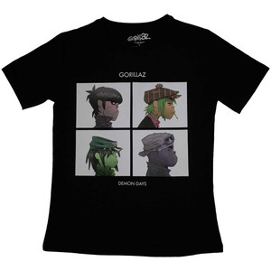 Gorillaz Ladies T-Shirt: Demon Days (Black) Gorillaz Ladies T-Shirt: Demon Days (Black)