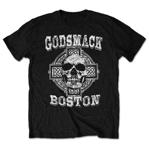 Godsmack Unisex Retail Pack T-Shirt: Boston Skull (White) Godsmack Unisex Retail Pack T-Shirt: Boston Skull (White)