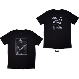 David Gilmour Unisex T-Shirt: Luck & Strange Black Cat Strat (Black) (Back Print & Ex-Tour) David Gilmour Unisex T-Shirt: Luck & Strange Black Cat Strat (Black) (Back Print & Ex-Tour)