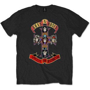 Guns N' Roses Unisex T-Shirt: Appetite for Destruction (Black) Guns N' Roses Unisex T-Shirt: Appetite for Destruction (Black)