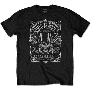 Guns N' Roses Unisex T-Shirt: Bourbon Label (Black) Guns N' Roses Unisex T-Shirt: Bourbon Label (Black)