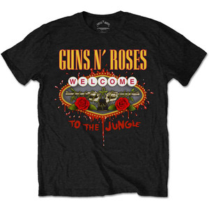 Guns N' Roses Unisex T-Shirt: Welcome to the Jungle (Black) Guns N' Roses Unisex T-Shirt: Welcome to the Jungle (Black)