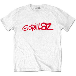 Gorillaz Unisex T-Shirt: Logo (White)