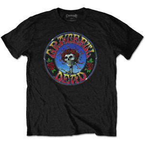 Grateful Dead Unisex T-Shirt: Bertha Circle Vintage Wash (Black) Grateful Dead Unisex T-Shirt: Bertha Circle Vintage Wash (Black)