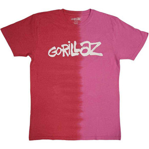Gorillaz Unisex T-Shirt: Two-Tone Brush Logo (Red) (Wash Collection) Gorillaz Unisex T-Shirt: Two-Tone Brush Logo (Red) (Wash Collection)