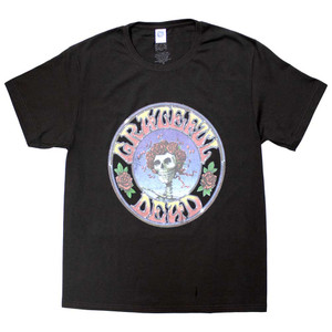 Grateful Dead Unisex T-Shirt: Bertha Circle Vintage Wash (Very Dark Charcoal Grey) Grateful Dead Unisex T-Shirt: Bertha Circle Vintage Wash (Very Dark Charcoal Grey)