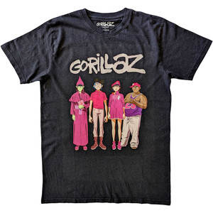 Gorillaz Unisex T-Shirt: Cracker Island Standing Group (Black) Gorillaz Unisex T-Shirt: Cracker Island Standing Group (Black)