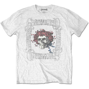Grateful Dead Unisex T-Shirt: Bertha with Logo Box (White) Grateful Dead Unisex T-Shirt: Bertha with Logo Box (White)