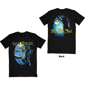 Iron Maiden Unisex T-Shirt: Fear of the Dark Oval Eddie Moon (Black) (Back Print) Iron Maiden Unisex T-Shirt: Fear of the Dark Oval Eddie Moon (Black) (Back Print)