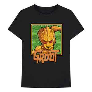 Marvel Comics Unisex T-Shirt: I am Groot - Groot Square (Black) Marvel Comics Unisex T-Shirt: I am Groot - Groot Square (Black)