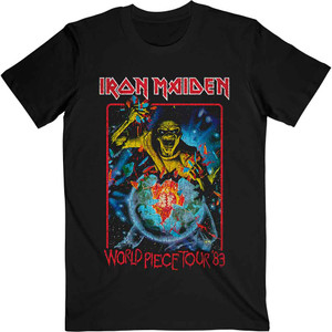 Iron Maiden Unisex T-Shirt: World Piece Tour '84 V.1. (Black) Iron Maiden Unisex T-Shirt: World Piece Tour '84 V.1. (Black)