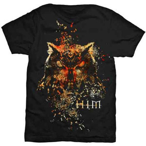 HIM Unisex T-Shirt: Owl Colour (Black) HIM Unisex T-Shirt: Owl Colour (Black)