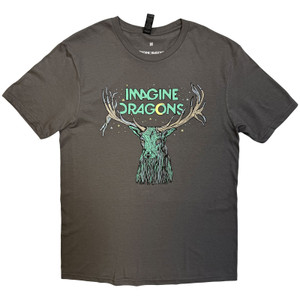 Imagine Dragons Unisex T-Shirt: Elk in Stars (Charcoal Grey)