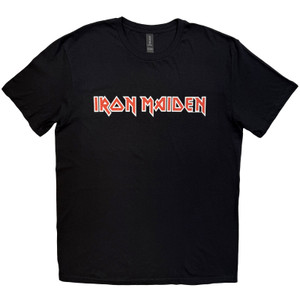 Iron Maiden Unisex T-Shirt: Logo (Black)