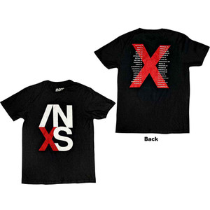 INXS Unisex T-Shirt: US Tour (Black) (Back Print) INXS Unisex T-Shirt: US Tour (Black) (Back Print)