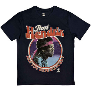 Jimi Hendrix Unisex T-Shirt: Are You Experienced (Navy Blue) Jimi Hendrix Unisex T-Shirt: Are You Experienced (Navy Blue)