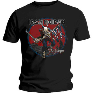 Iron Maiden Unisex T-Shirt: Trooper Red Sky (Black) Iron Maiden Unisex T-Shirt: Trooper Red Sky (Black)