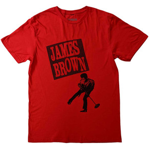 James Brown Unisex T-Shirt: James Halftone (Red) James Brown Unisex T-Shirt: James Halftone (Red)