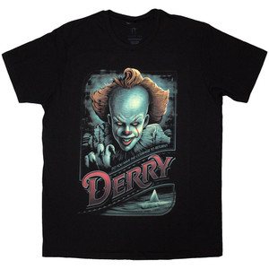 IT Unisex T-Shirt: Pennywise Derry (Black) IT Unisex T-Shirt: Pennywise Derry (Black)