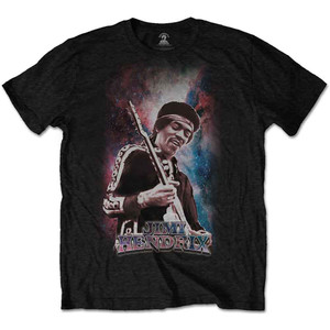 Jimi Hendrix Unisex T-Shirt: Galaxy 2 (Black) Jimi Hendrix Unisex T-Shirt: Galaxy 2 (Black)