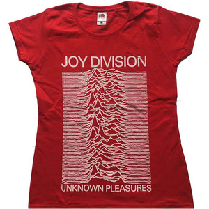 Joy Division Ladies T-Shirt: Unknown Pleasures (Red) Joy Division Ladies T-Shirt: Unknown Pleasures (Red)