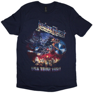 Judas Priest Unisex T-Shirt: Painkiller US Tour 91 (Navy Blue) Judas Priest Unisex T-Shirt: Painkiller US Tour 91 (Navy Blue)