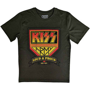 KISS Unisex T-Shirt: Loud & Proud (Military Green) KISS Unisex T-Shirt: Loud & Proud (Military Green)