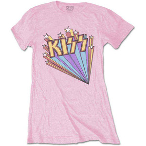 KISS Ladies T-Shirt: Stars (Pink) KISS Ladies T-Shirt: Stars (Pink)