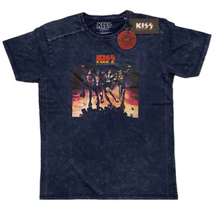 KISS Unisex T-Shirt: Destroyer (Navy Blue) (Wash Collection) KISS Unisex T-Shirt: Destroyer (Navy Blue) (Wash Collection)